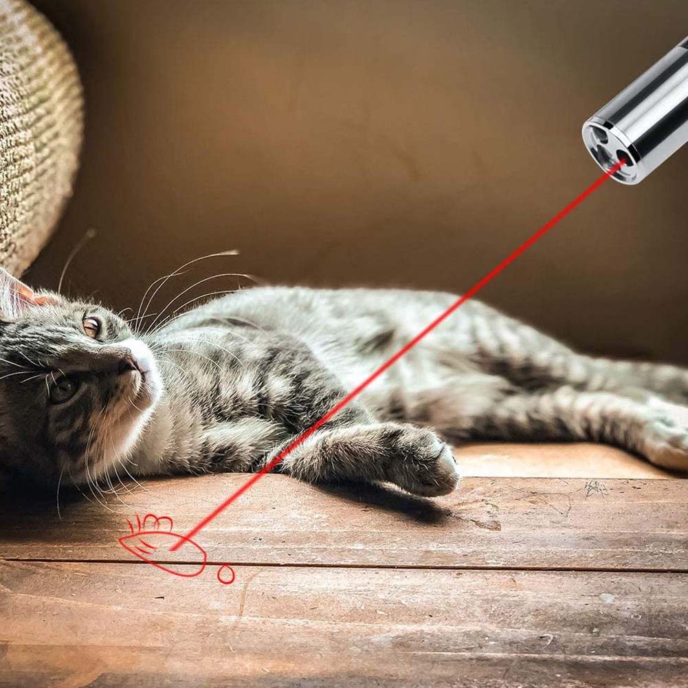 Đèn Pin Cầm Tay 7 Trong 1 Có Cổng Sạc Usb Tương Tác Thú Cưng