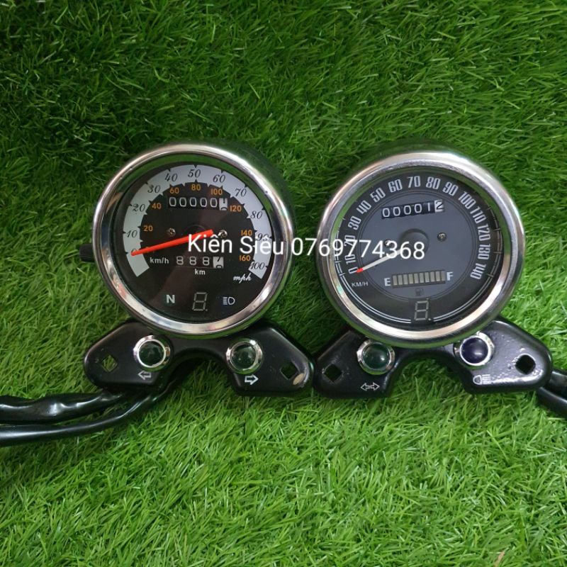 Đồng hồ công tơ mét cafe racer classic phù hợp GD110, GN125,Husky125, YB125,win