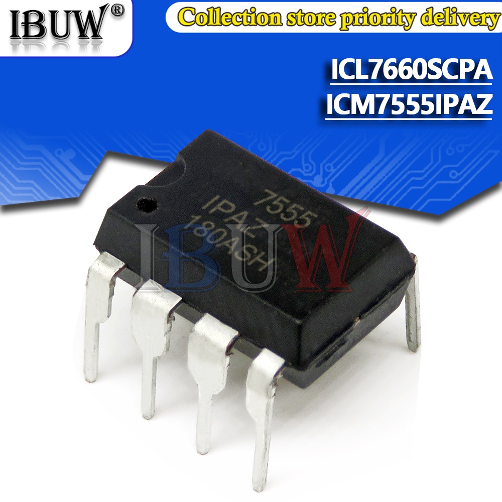 Bộ 10 Chip Iccl7660Scpa ICM7555IPAZ ICL7660 ICM7555 DIP8 DIP8