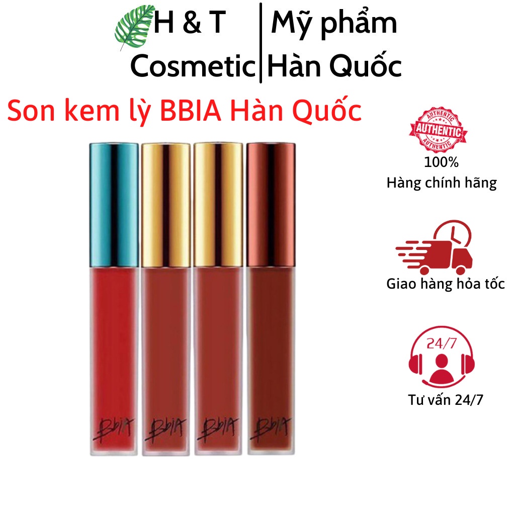 Son kem lì Bbia không trôi chính hãng Hàn Quốc Last Velvet Lip Tint Version 3