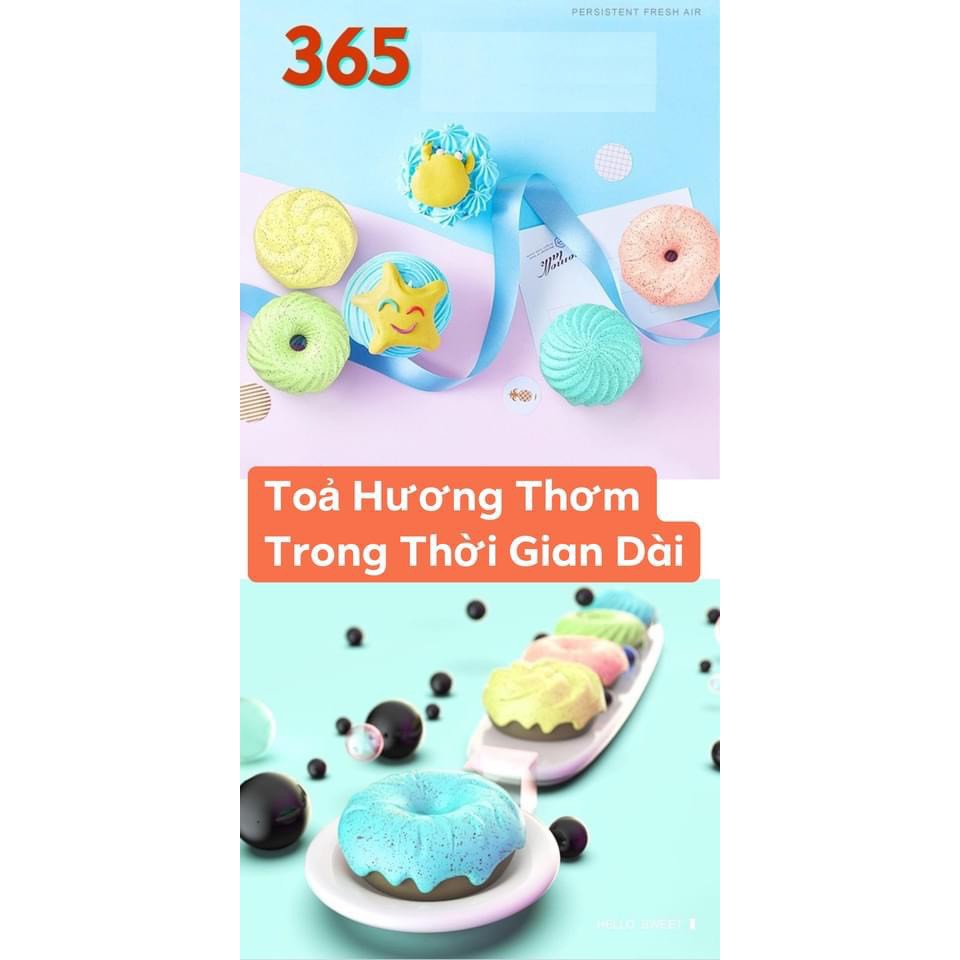 Bánh Donut Gắn Tường Gắn Chậu Cát Tỏa Hương Thơm - Khử Mùi Khó Chịu - Khử Mùi Hôi - Khử Mùi Phân Và Nước Tiểu Chó Mèo