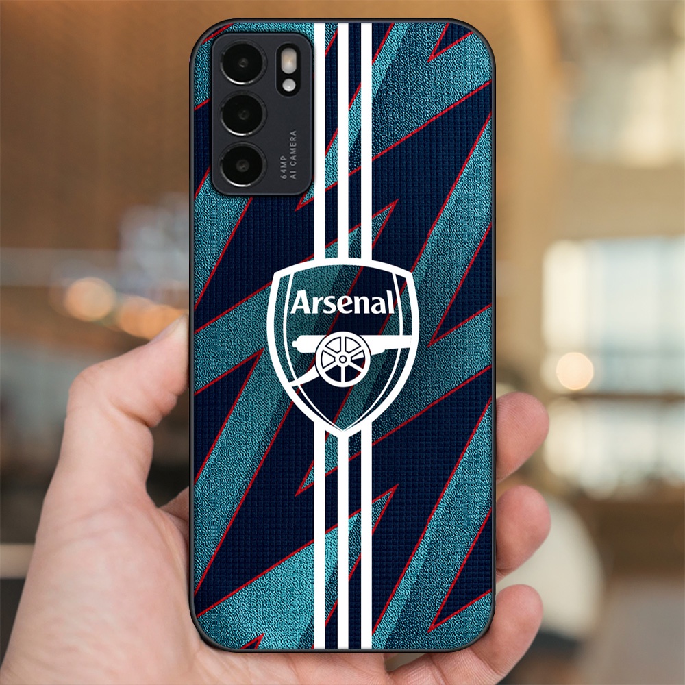 Ốp lưng Oppo Reno 6 5G viền đen in hình Arsenal FC