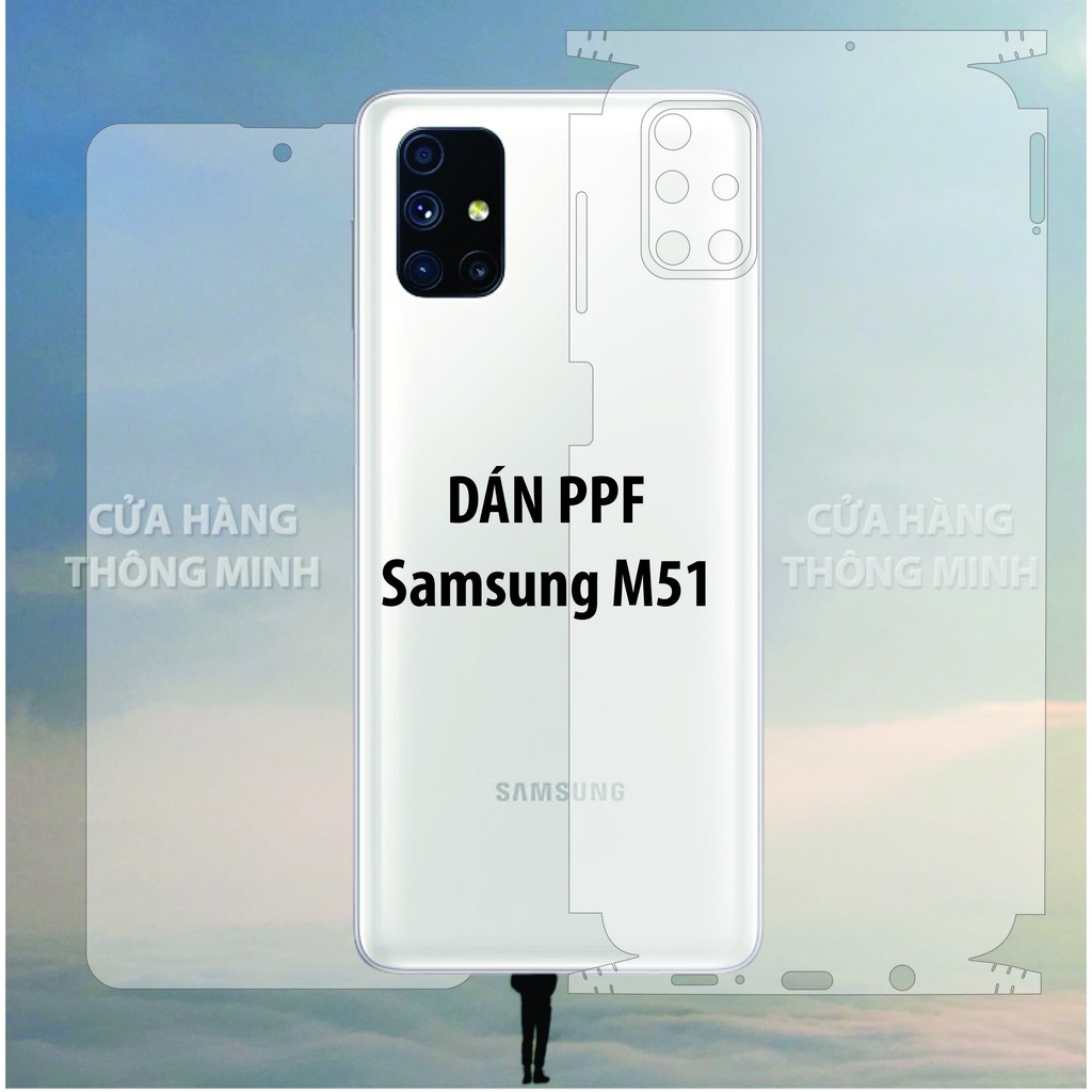 Dán PPF mặt trước, mặt sau, màn hình, mặt lưng Samsung M51 Full viền