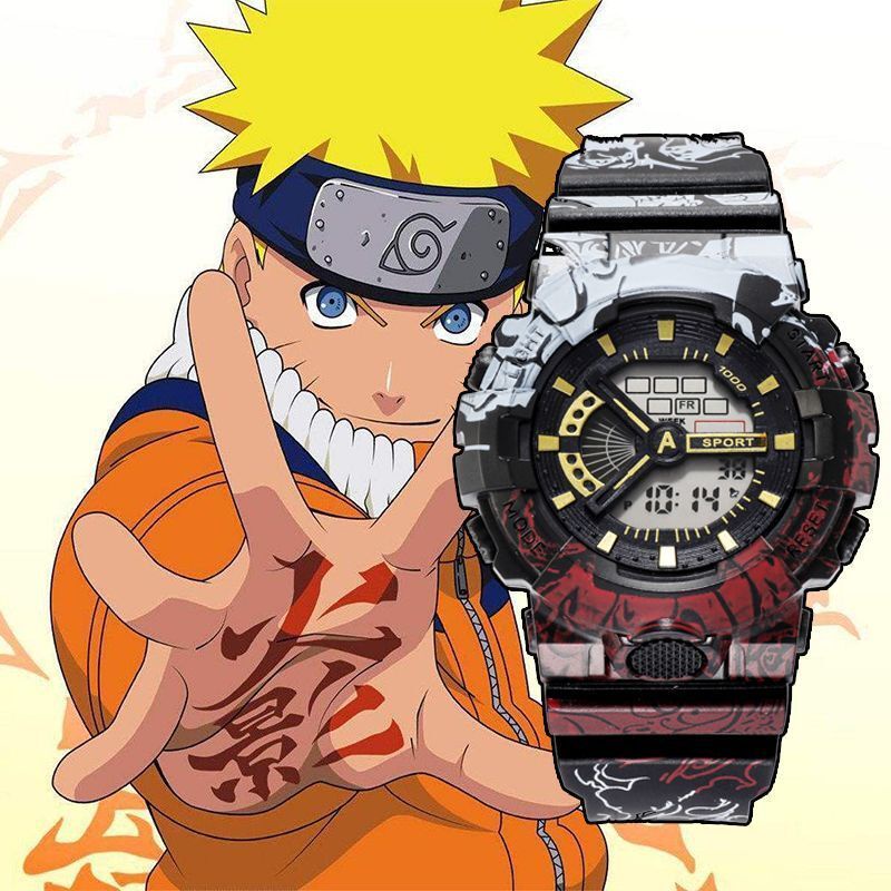 Đồng Hồ Đeo Tay graffiti One Piece Phong Cách Hàn Quốc Cho Học Sinh Tiểu Học Nam Nữ