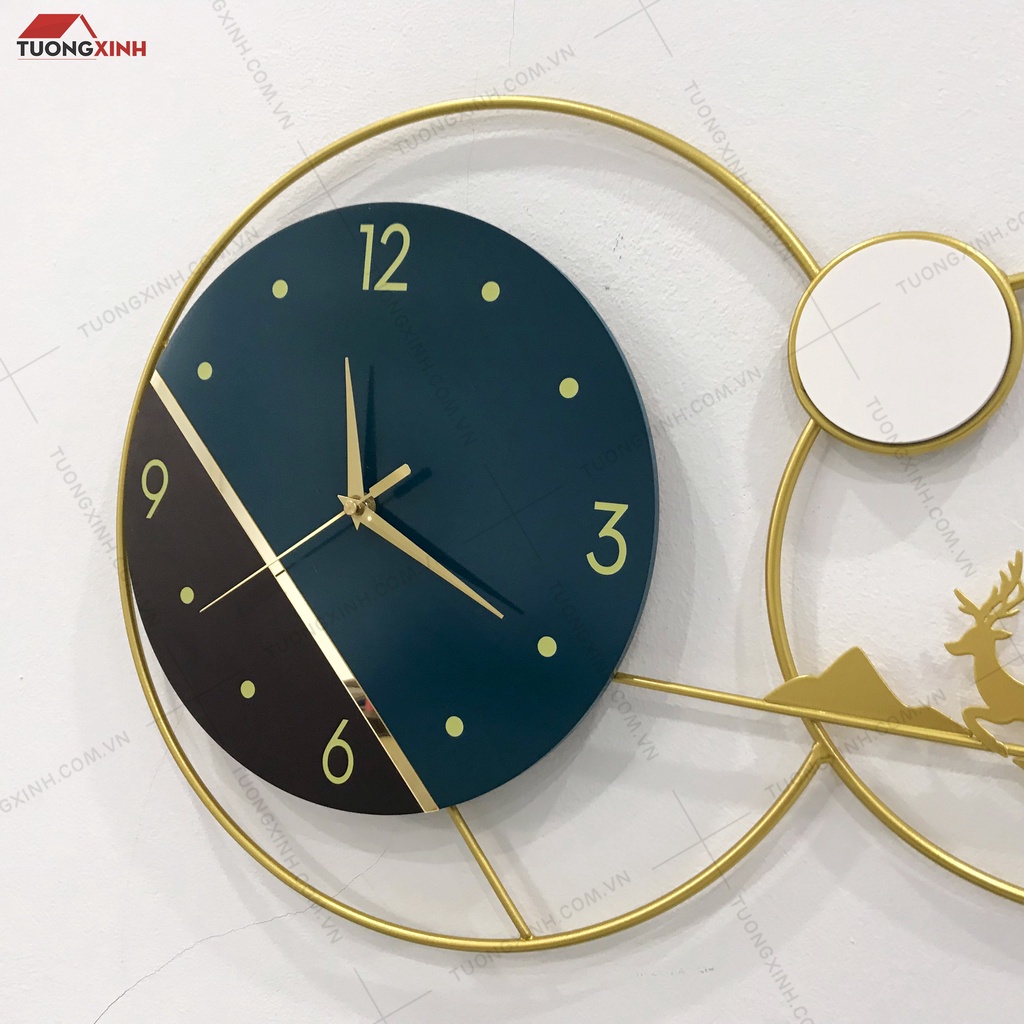 Đồng hồ treo tường nghệ thuật hiện đại Tường Xinh decor trang trí nhà cửa DHA186