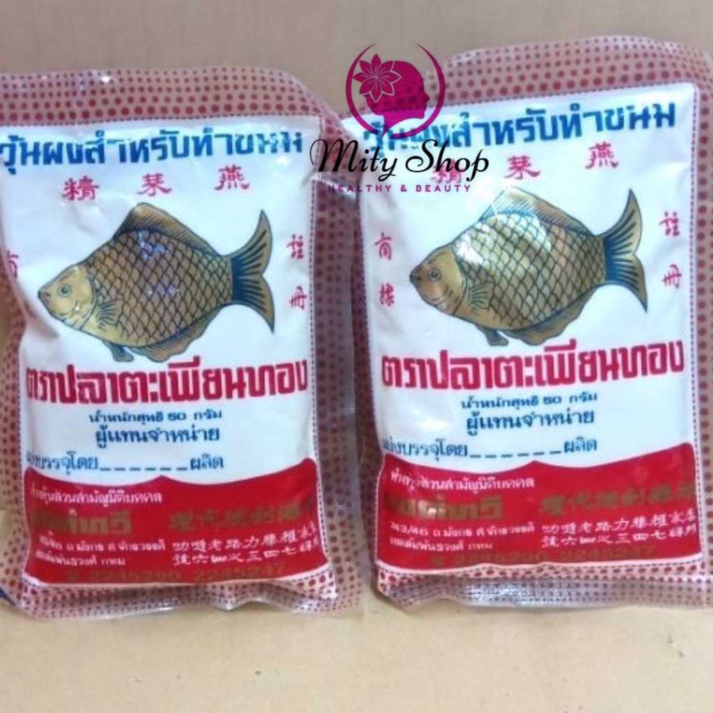 Bột Rau Câu Giòn Agar Con Cá Vàng Thái Lan (Gói 25g)