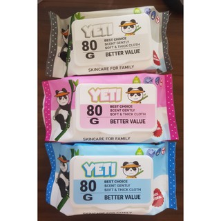 1 Bịch giấy ướt YETI 80 gr Thái Lan giá sỉ lẻ