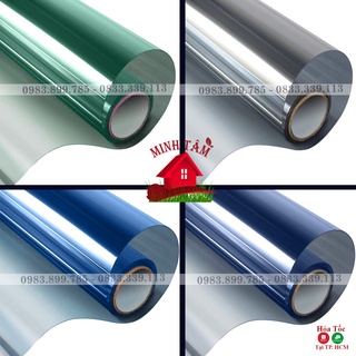 Phim dán kính cách nhiệt, giấy dán kính phản quang khổ 1 mét
