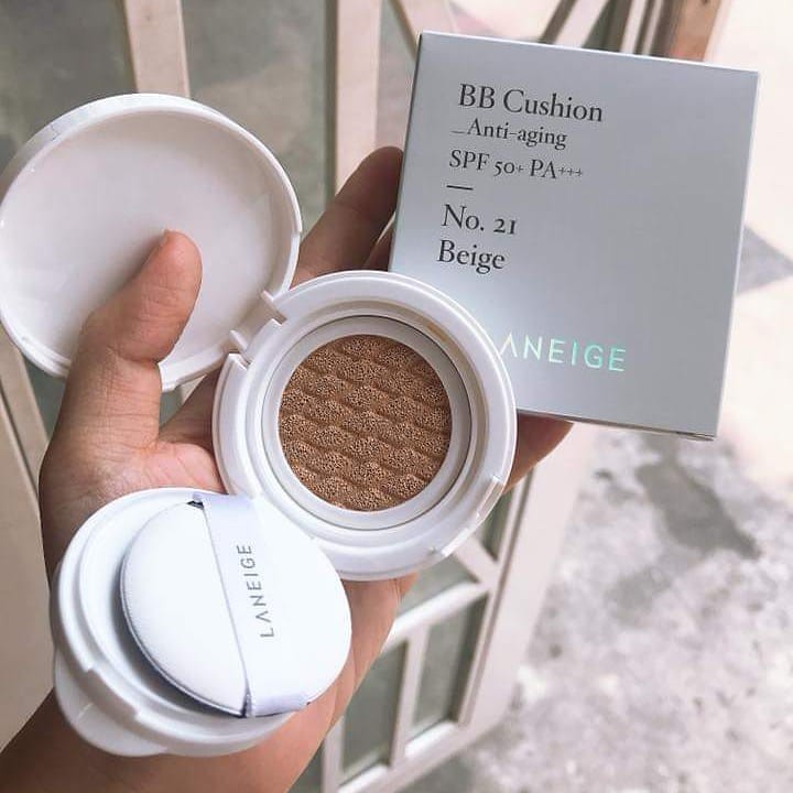 Phấn Nước Đa Năng Ngăn Ngừa Lão Hóa Kèm Lõi Thay Thế Laneige Bb Cushion Anti-Aging Spf50+ Pa+++ 15Gx2