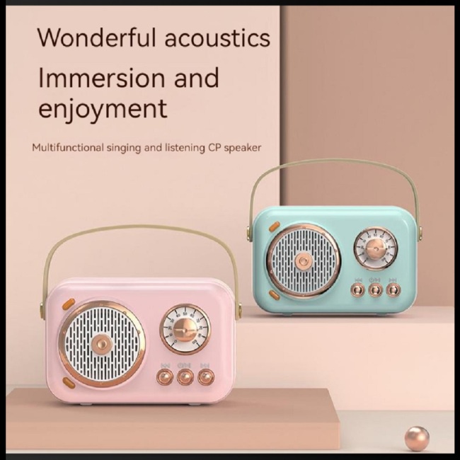 Loa Bluetooth B152 Tích Hợp Micro Hát Karaoke Cho Gia Đình