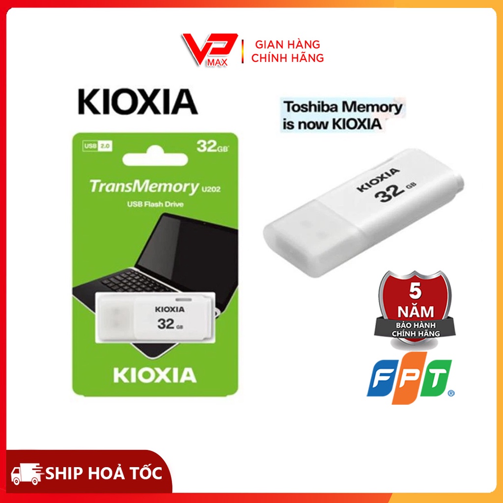 USB 16GB 32GB Kioxia hàng chính hãng bảo hành 5 năm FPT