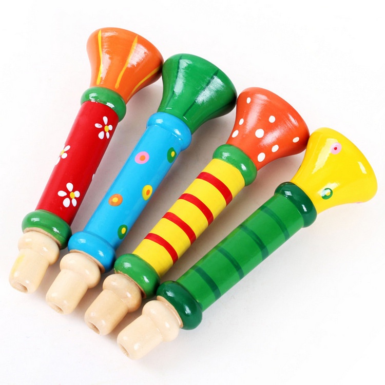 Đồ Chơi Xúc Sắc, Chuông, Lục Lạc, Trống, Còi, Đàn, Sâu, Hươu Gỗ Cho Bé Montessori, Nhạc Cụ Âm Nhạc