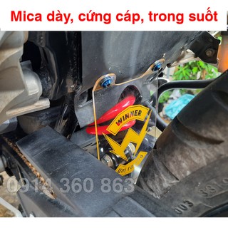 Mica che phuộc sau Winner, Exciter  đầu cong (Kèm ốc inox/ titan)