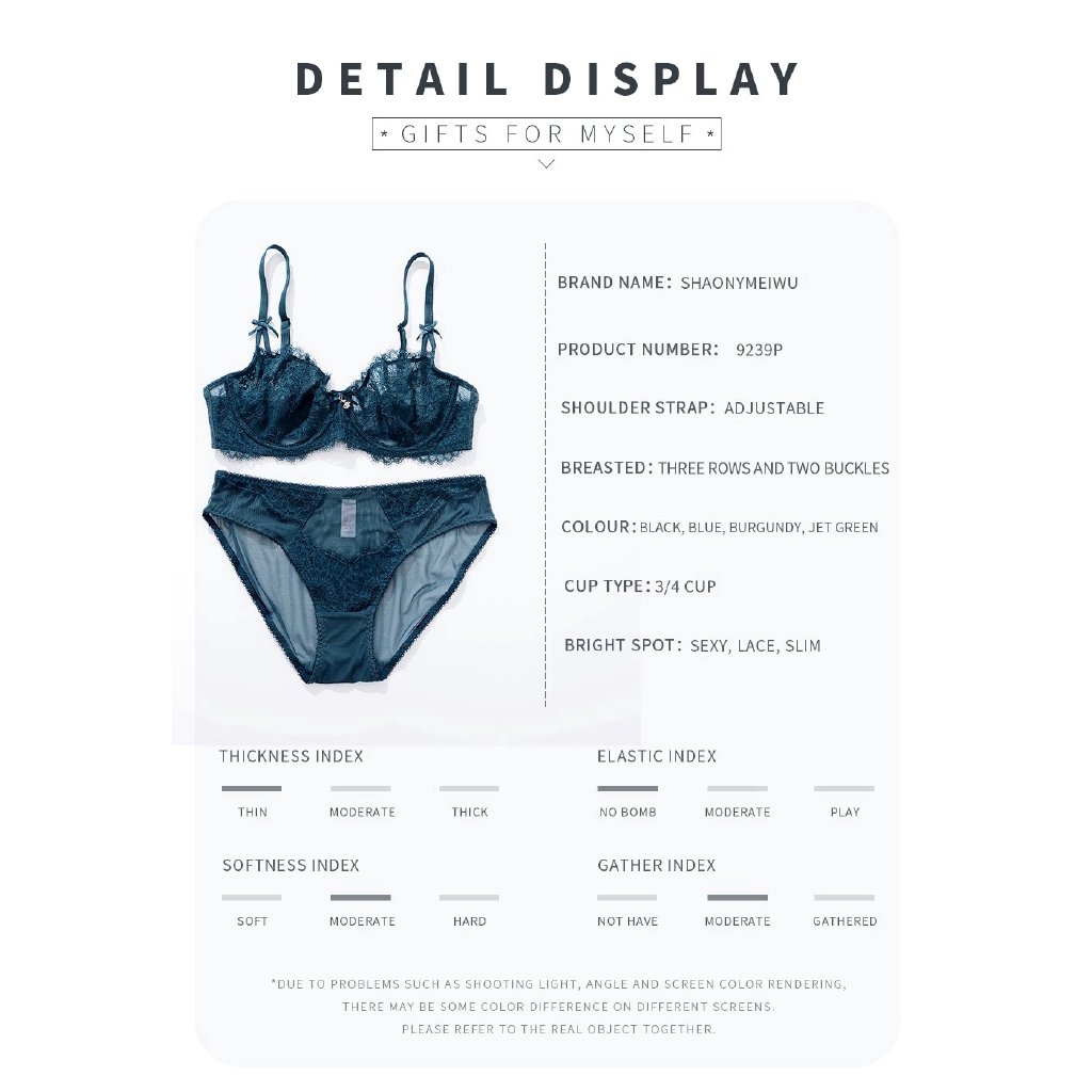 UN trasparente sexy del merletto del reggiseno set. UN sottile reggiseno con grandi seni lo fa apparire più piccolo V81 | BigBuy360 - bigbuy360.vn