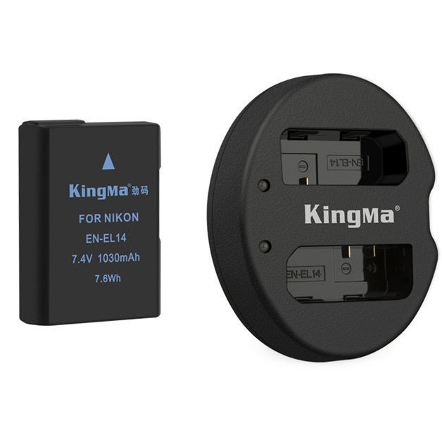 Combo 2 pin 1 sạc đôi Kingma EN-EL14