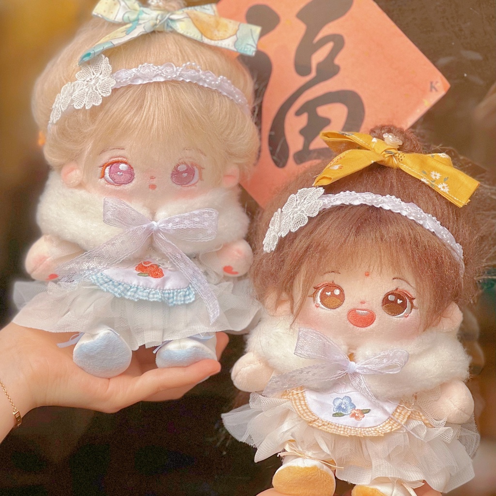 Bộ đồ Vườn chiều cho bé doll 20cm