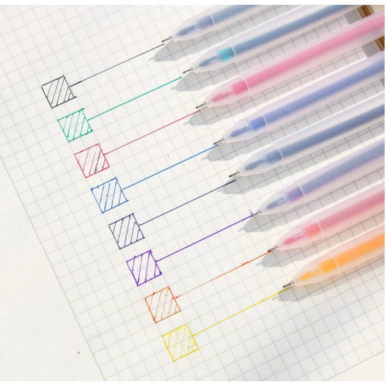 Bút gel nhiều màu sắc 0.5mm dễ thương tiện dụng