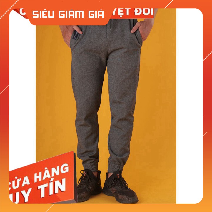 [xuất khẩu]  Quần jogger thun da cá nam nữ cao cấp