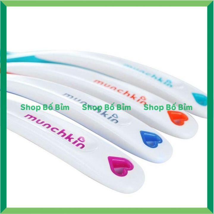 ⚡Chính Hãng - Có Tách Lẻ⚡ Thìa Ăn Dặm Silicon Báo Nóng Munchkin