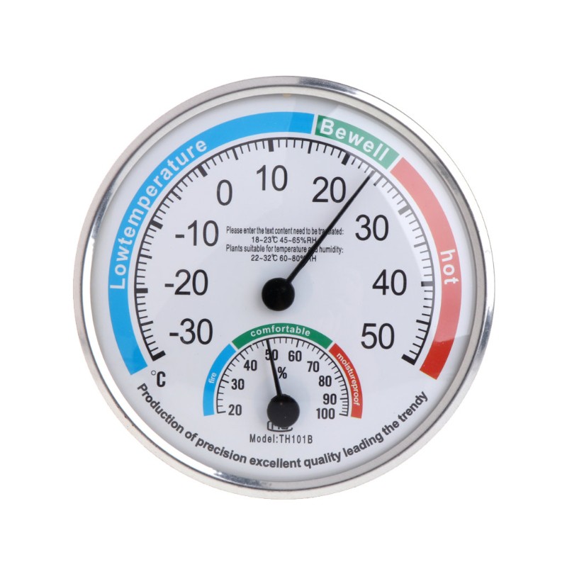 Household Analog Hygrometer Temperature Humidity Monitor Meter Gauge
