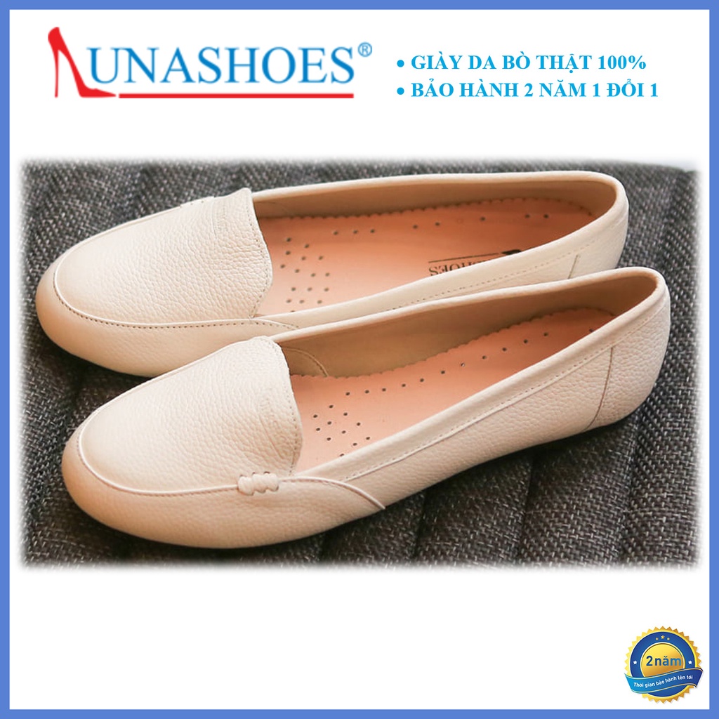 Giày bệt nữ da bò cực mềm cực êm chân Lunashoes 1063 sẵn hàng BH 24 tháng giầy trung niên cho mẹ