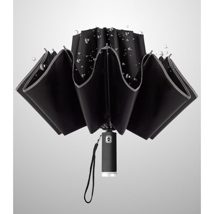 Ô dù tự động chống tia UV có đèn pin led siêu sáng, viền phản quang ban đêm cao cấp