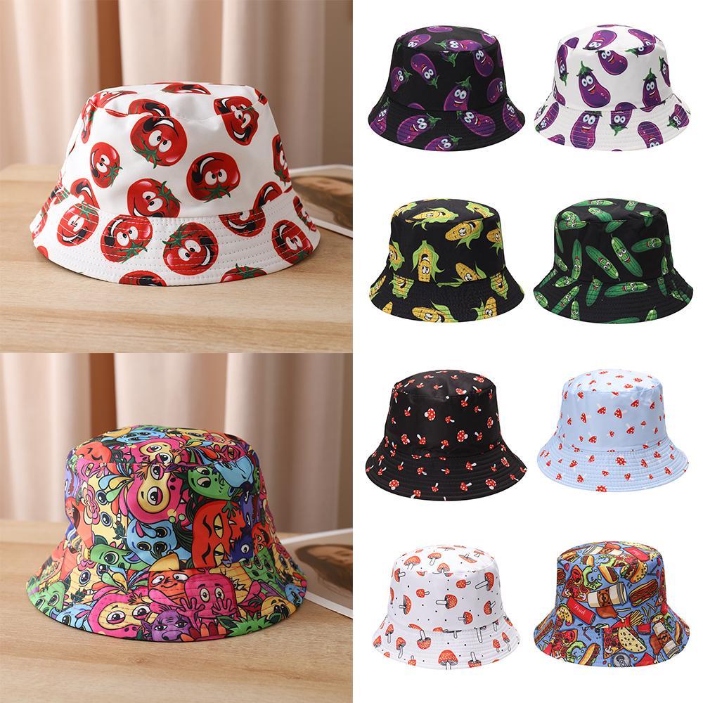 MAXG Mũ Bucket Hoạ Tiết Nấm Thiết Kế Hợp Thời Trang Cho Nam Và Nữ
