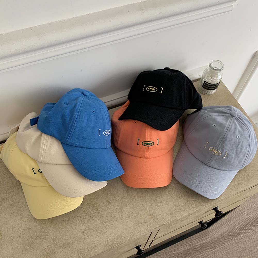 Nón lưỡi trai thêu chữ phong cách hiphop Hàn Quốc thời trang mùa hè dành cho nam và nữ