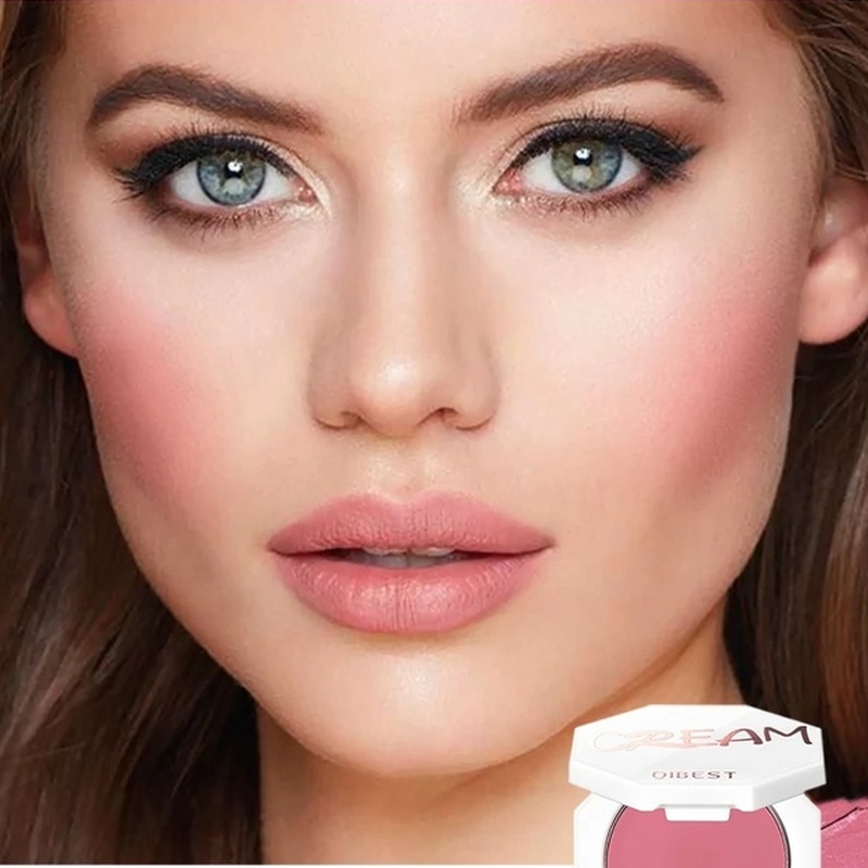 1 Thỏi Phấn Má Hồng/Tạo Khối Màu Nhung/Đỏ Tự Nhiên Mềm Mịn Lâu Trôi