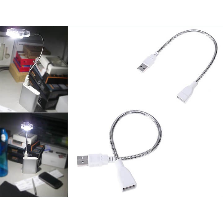 Thanh đèn LED 24 bóng siêu sáng cổng cắm USB thích hợp để bàn học, đọc sách đầu giường