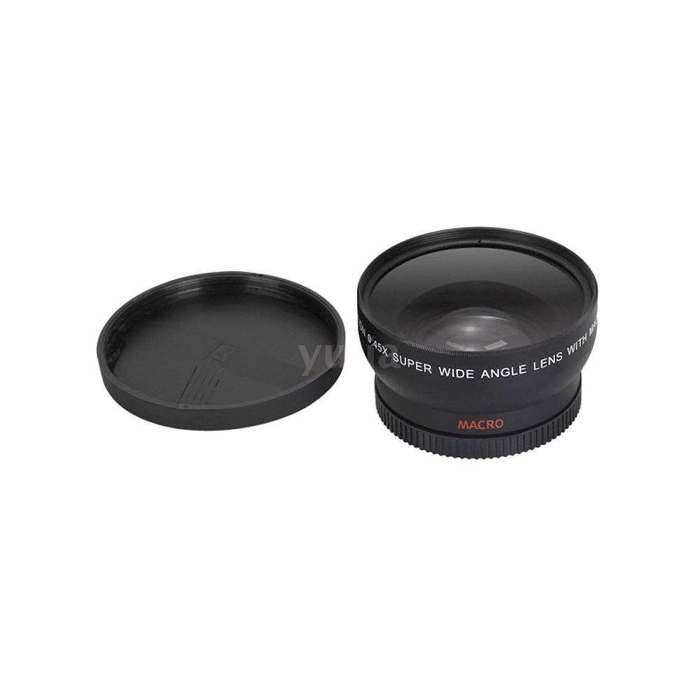 Ống kính 58mm 0.45X HD kèm lens Macro cho máy ảnh Canon Nikon Sony Pentax 58mm