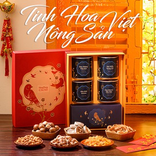 Hộp quà tết 2022 hỷ tước đăng mai - set hoàng mai 01 - tinh hoa nông sản việt
