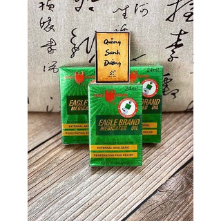 [24ml - 2 Nắp] Dầu Gió Xanh Con Ó Singapore Eagle Brand