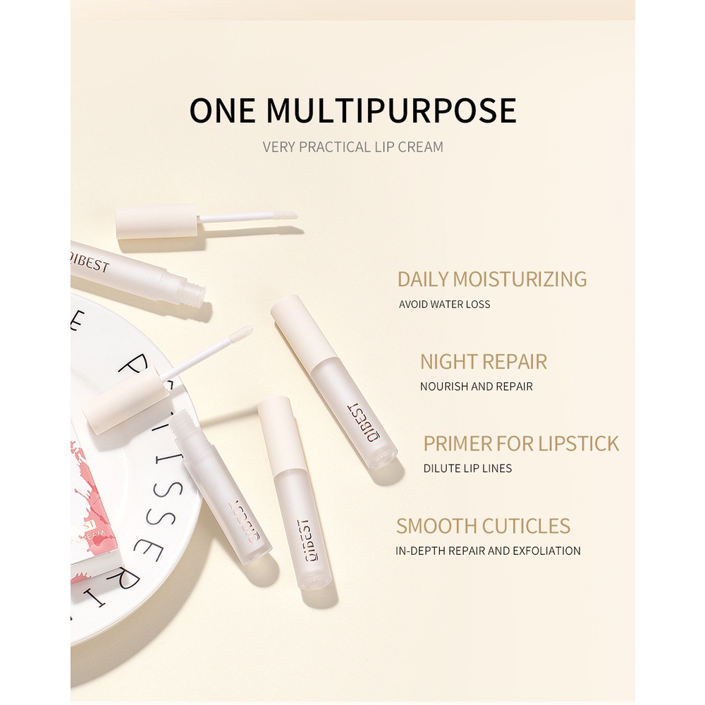 [Hàng mới về] Son lót Qibest chiết xuất bơ hạt mỡ dưỡng ẩm chống thấm nước lâu trôi