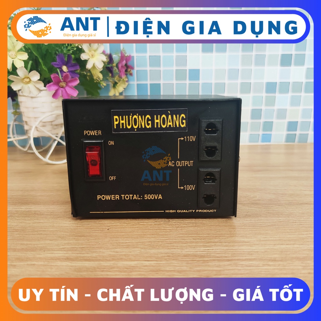 Biến áp 500W đổi nguồn 220V ra 100V 110V 5A Phượng Hoàng