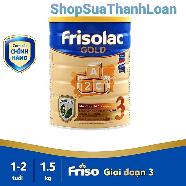 [HSD T7-2022] Sữa Bột Frisolac Gold 3 1500g