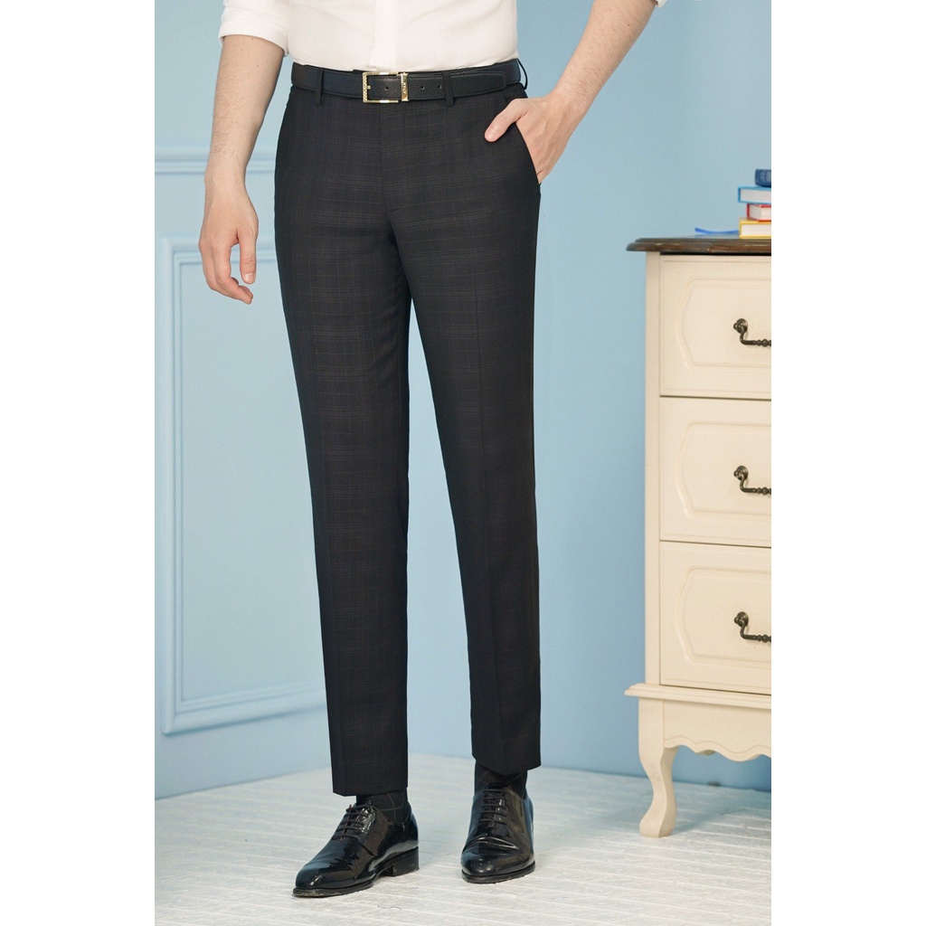 QUẦN ÂU NAM ADAM STORE ĐEN KẺ Q247