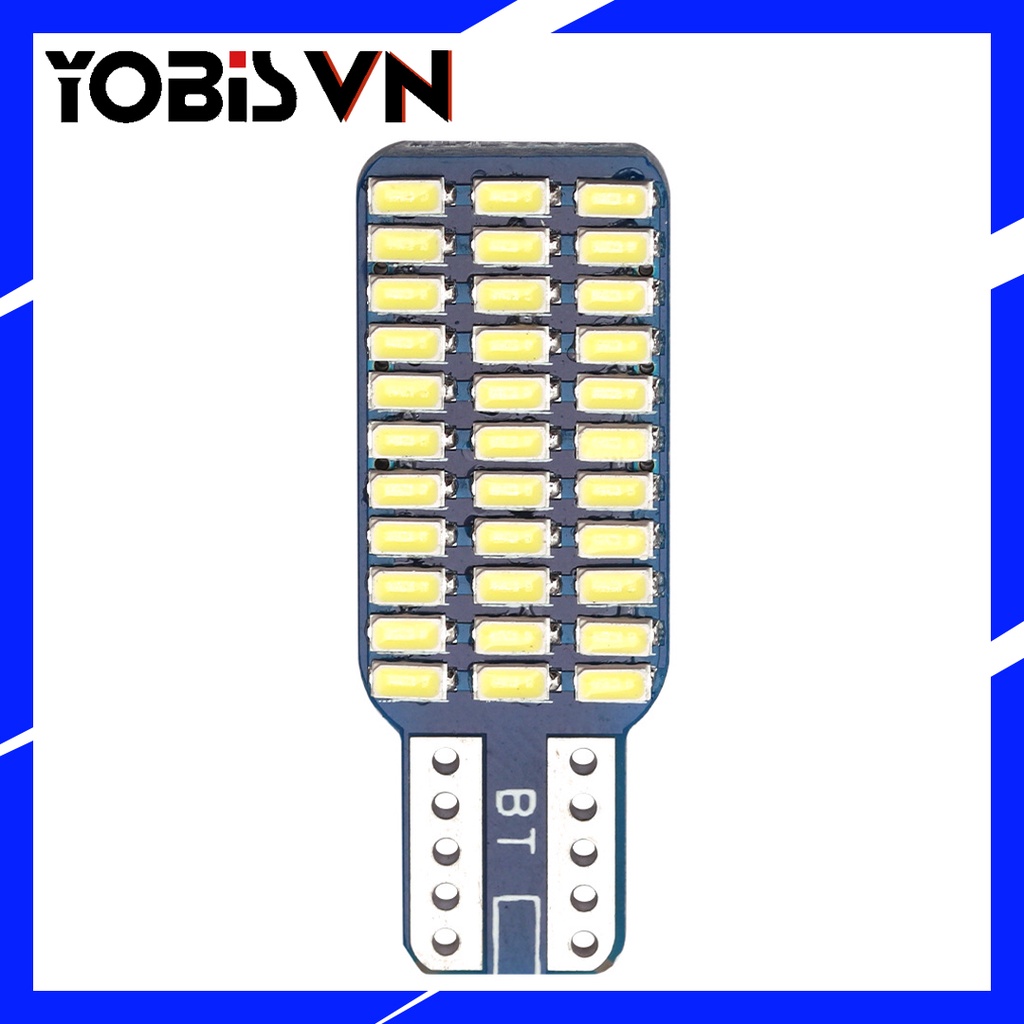 Led chuyên dụng soi biển số 1 mặt T10 chip SMD