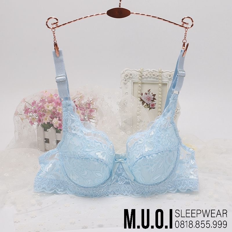 Áo Lót Bra Ren Mềm Mút Mỏng Có Gọng Mềm Hàng Đẹp Chuẩn Hàng QC MUỐI SLEEPWEAR A03