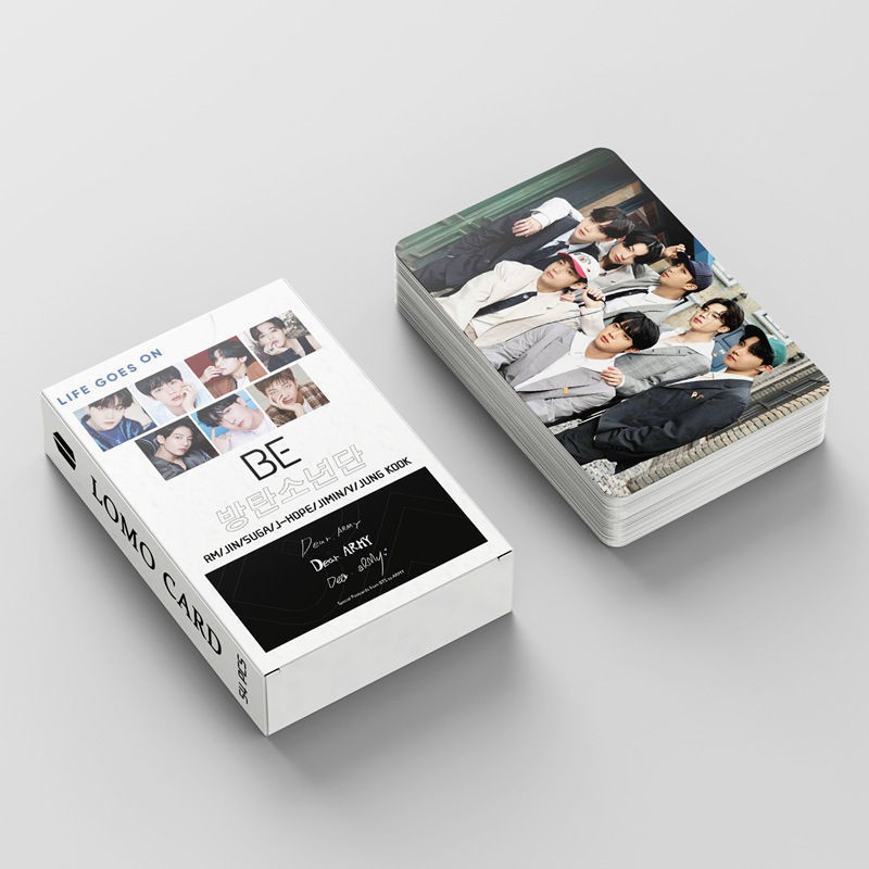 Set 54 thẻ ảnh LOMO sưu tầm hình thành viên nhóm nhạc Kpop BTS 2021