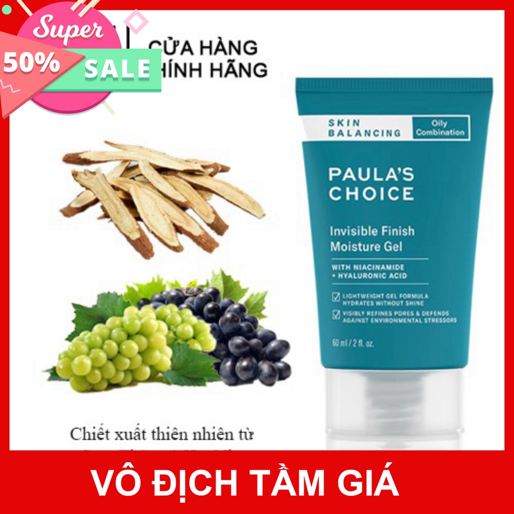 Kem dưỡng da dưỡng ẩm ban đêm Paula's Choice, gel dưỡng ẩm ban đêm giữ ẩm cho da cực tốt 60ml 3400