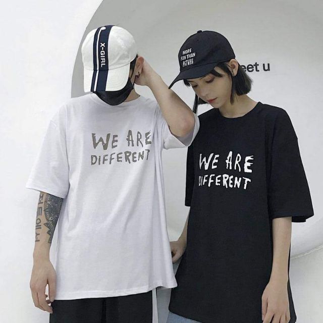 WE ARE DIFFERENT TEE - CHUẨN FORM RỘNG TAY LỠ - HÀNG OVERSIZE