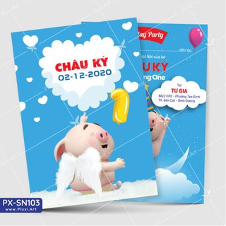 [Combo] Thiệp thôi nôi –  sinh nhật theo yêu cầu Pluxi (PX_SN103)