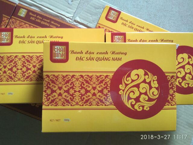 Bánh đậu xanh nướng Thái Bình gói lớn 300g