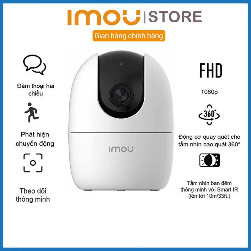 Camera Wifi IMOU A22EP ,A42P 1080P, 2K Xoay 360 độ,Tích hợp míc và loa, Đàm thoại 2 chiều - BẢO HÀNH 24 THÁNG