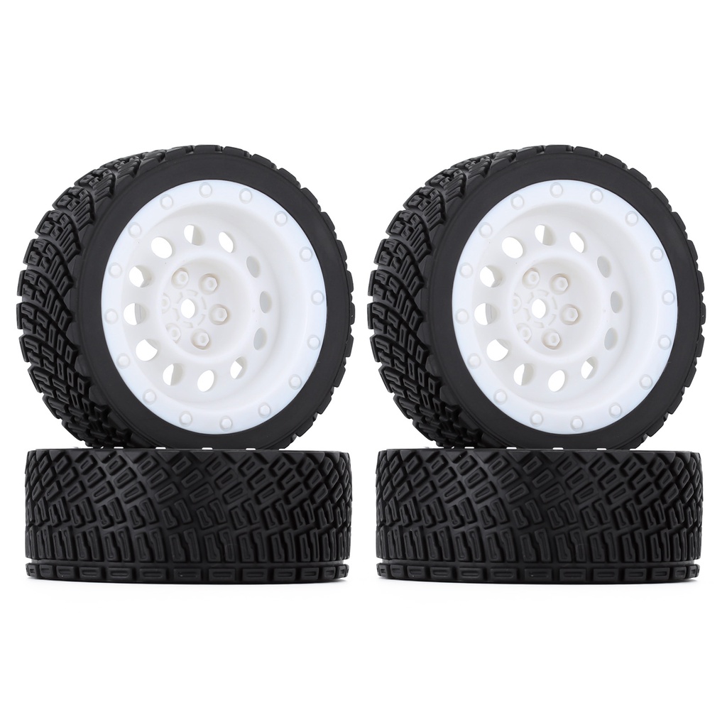 Set 4 Bánh Xe Cao Su Cho Xe Đồ Chơi Điều Khiển Từ Xa Wltoys 144001 Xe Đua Tốc Độ Cao Tỉ Lệ 1: 14 4WD Dành Cho HSP HPI 1: 10
