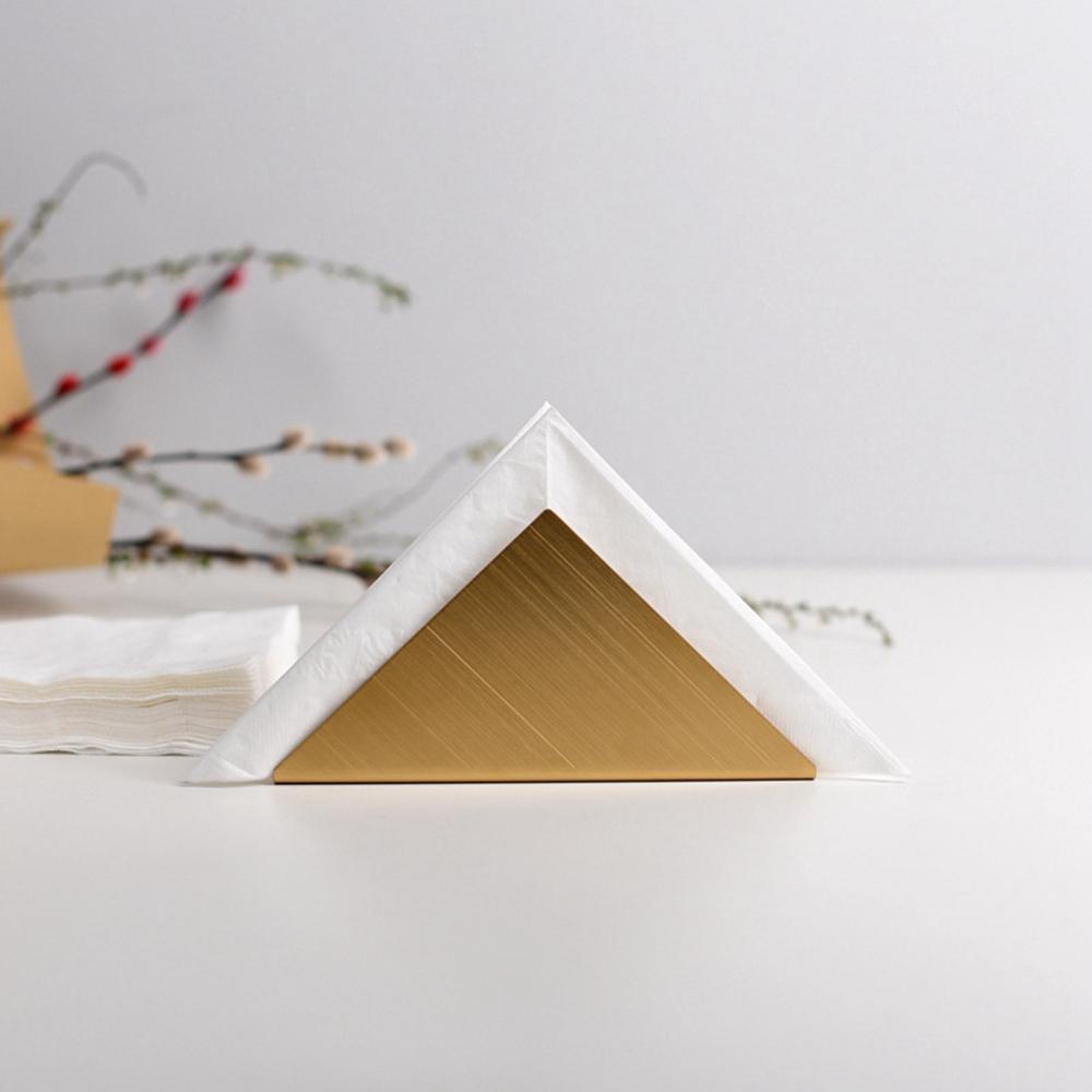 Giá Đỡ Khăn Ăn Ba Chân Bằng Thép Không Gỉ Đa Năng Trang Trí Bàn Làm Việc