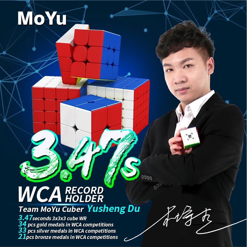 Moyu meilong magnetic Cube 2M 3M 4M 5M meilong 2x2 3x3 4x4 5x5 Magnets Cube Khối Rubik 2m 3m 4m 5m Meilong 2x2 3x3 4x4 5x5