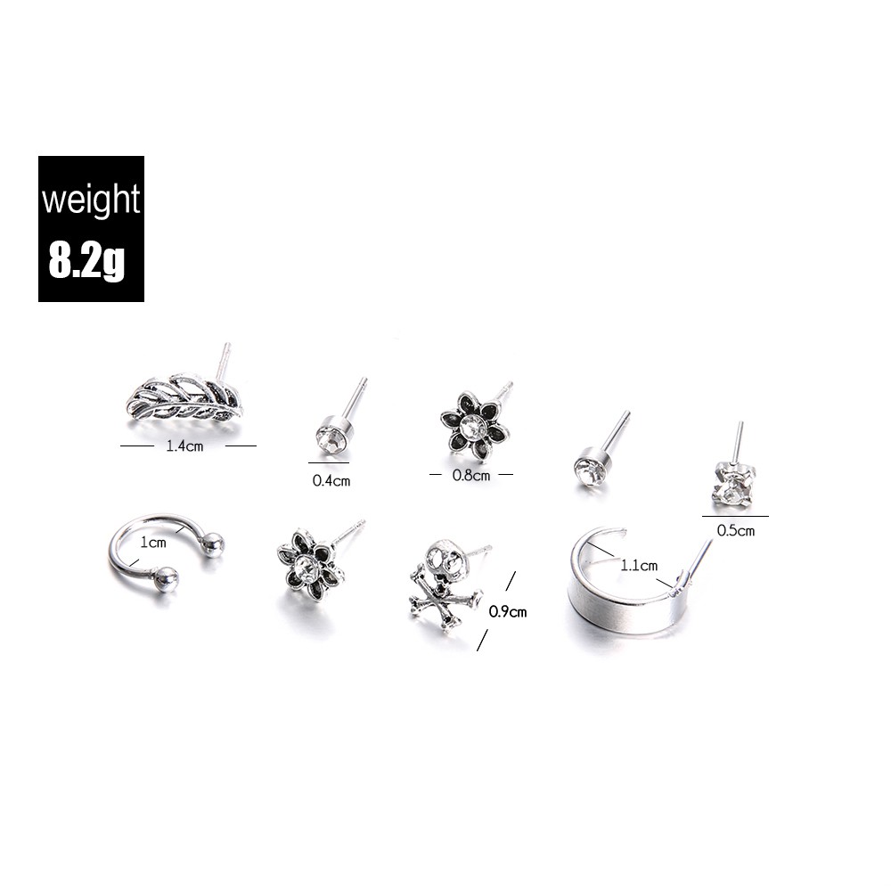Set 9 Khuyên Tai Phong Cách Cổ Điển Thời Trang Mới