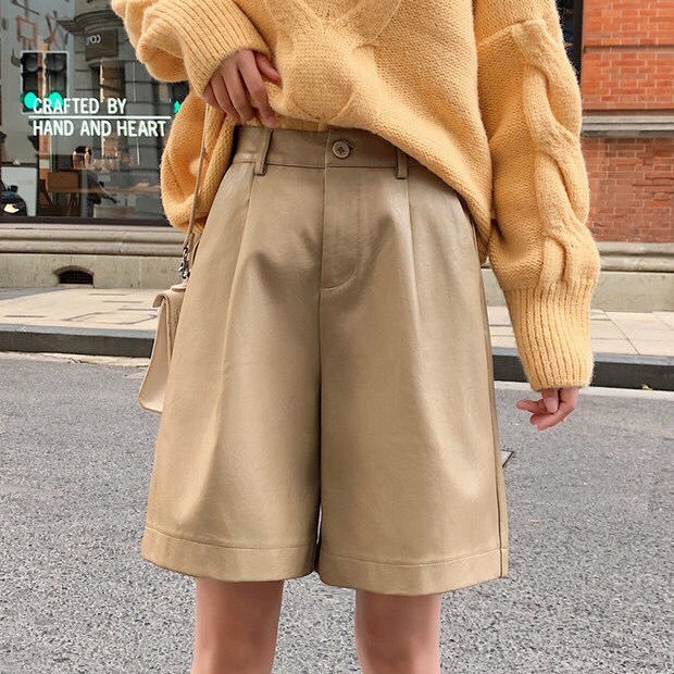 Quần Da Lưng Cao Size Lớn Thời Trang Thu Đông